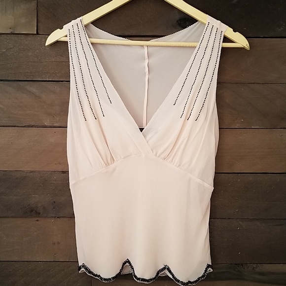 The Limited Tops - The Limited Silk Top with built in camisole Medi